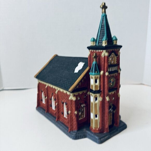 Dickens Village Collectible Porcelain Church Lighted Original Box Tested - Picture 14 of 14